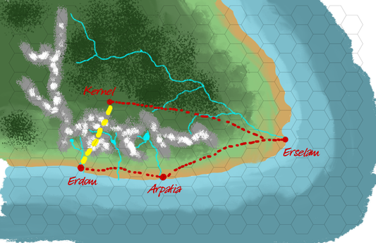 Grid de Hexágonos para RPG – Tamaño Carta y Tabloide (PDF)